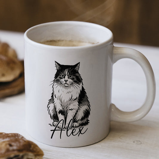 Kişiye Özel Evcil Hayvan Kupası - Sevimli Evcil Hayvan Beyaz Kupa Bardak - Evcil Hayvan Hediyesi