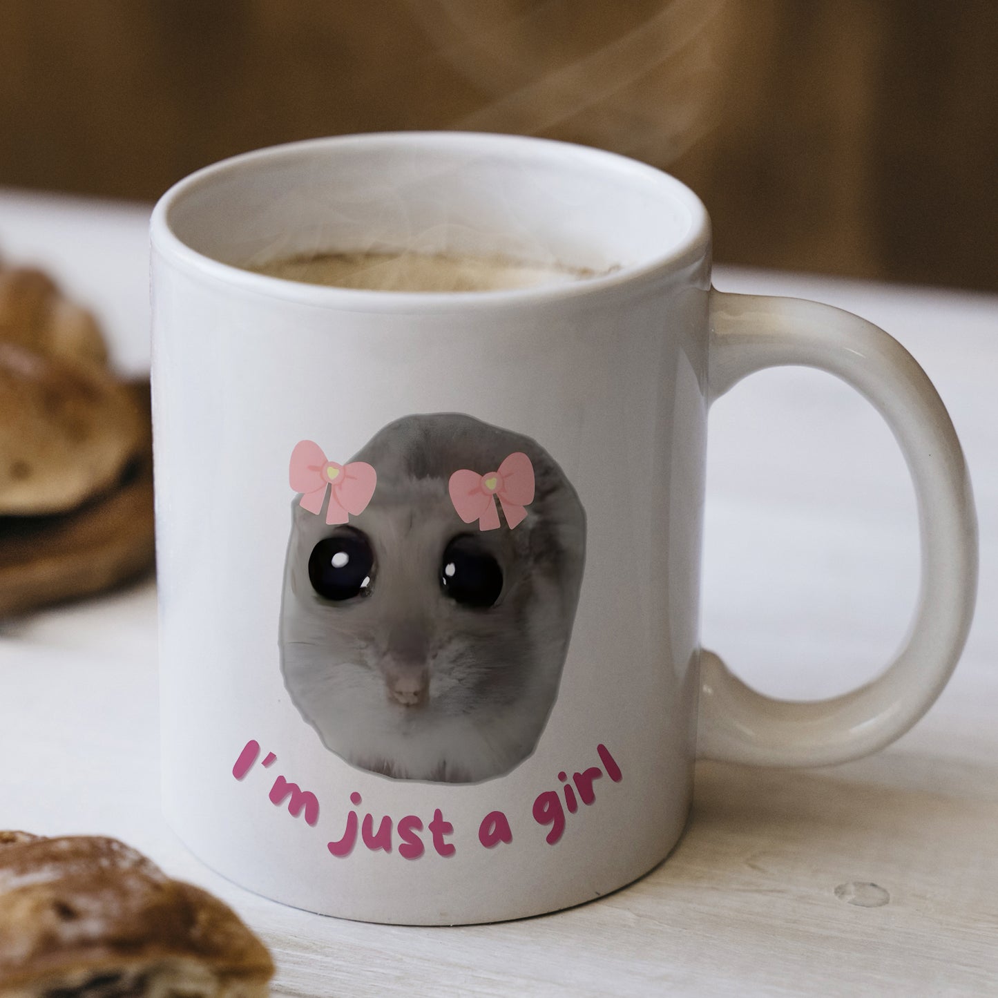 Just A Girl Yazılı Komik Kupa Bardak – Komik Yazılı Bardak, Eğlenceli Kupa Bardak