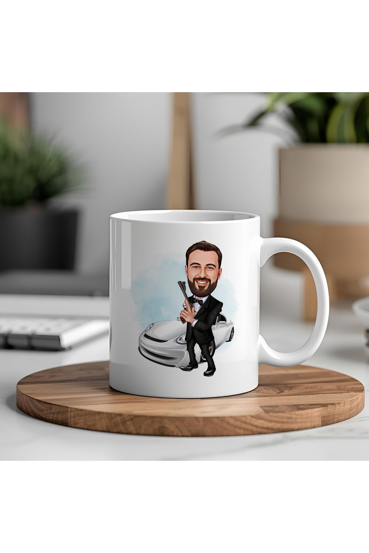 Kişiye Özel Karikatür Kupa Bardak – Fotoğraf Gönder, Sana Özel Karikatür Çizimiyle Eşsiz Hediye