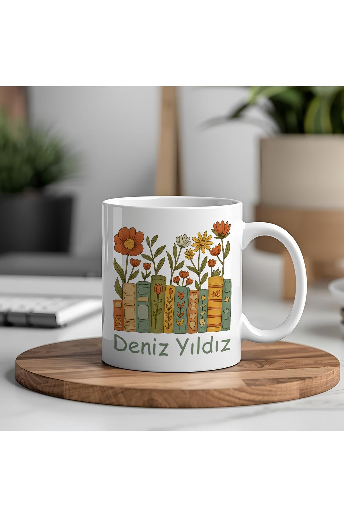 İsimli Öğretmenler Günü Tasarımlı Beyaz Kupa Bardak, Öğretmenler Günü Hediyesi, Kişiye Özel Bardak