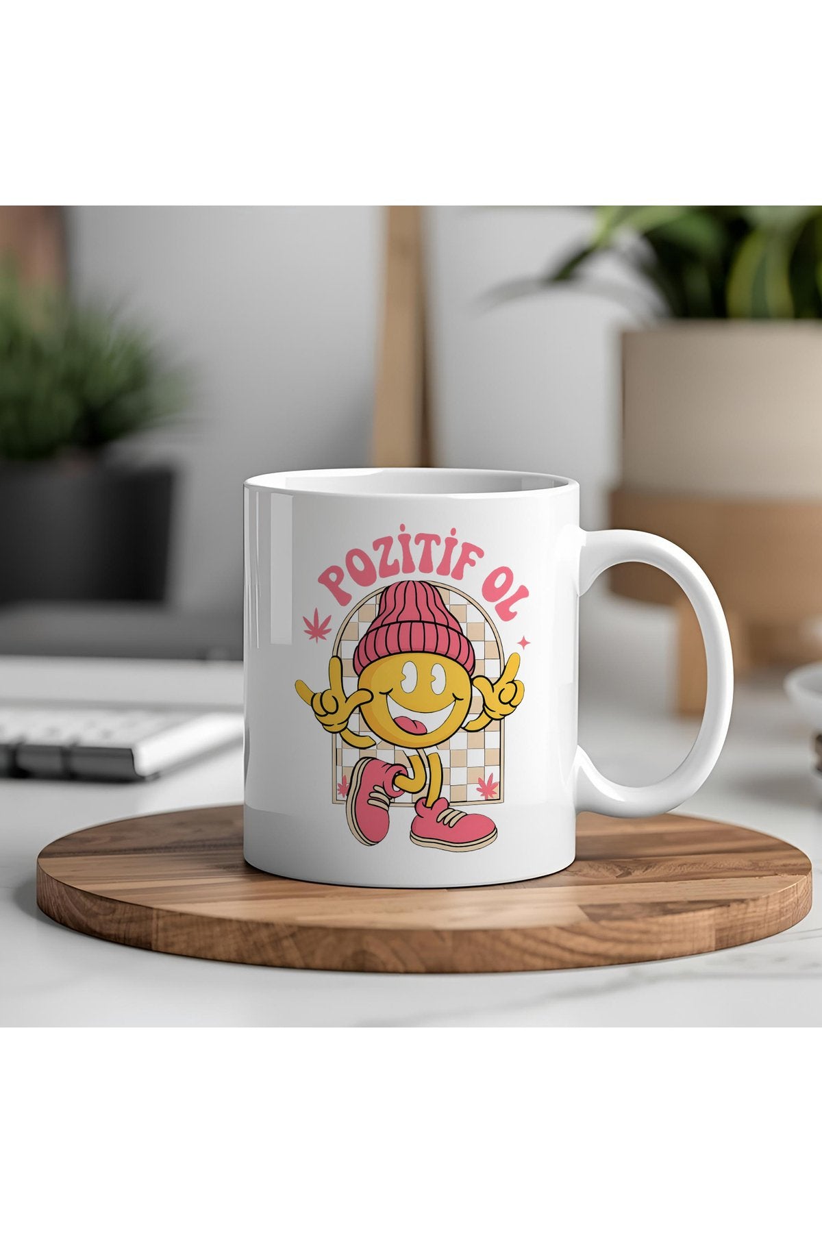Pozitif Ol Yazılı Komik Kupa Bardak – Komik Yazılı Bardak, Eğlenceli Kupa Bardak