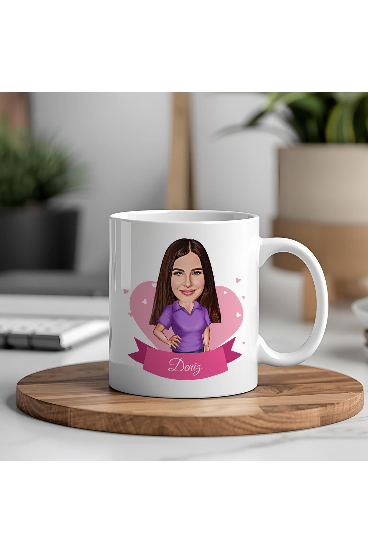 Kişiye Özel Karikatür Kupa Bardak – Fotoğraf Gönder, Sana Özel Karikatür Çizimiyle Eşsiz Hediye