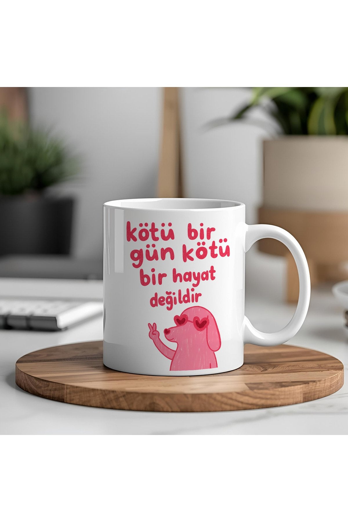 Kötü Bir Gün Kötü Bir Hayat Değildir Yazılı Kupa Bardak – Komik Yazılı Bardak, Eğlenceli Kupa Bardak