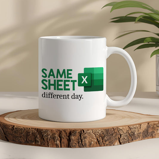 Same Sheet Yazılı Komik Excel Kupa Bardak – Komik Yazılı Bardak, Ofis ve Arkadaş Hediyesi