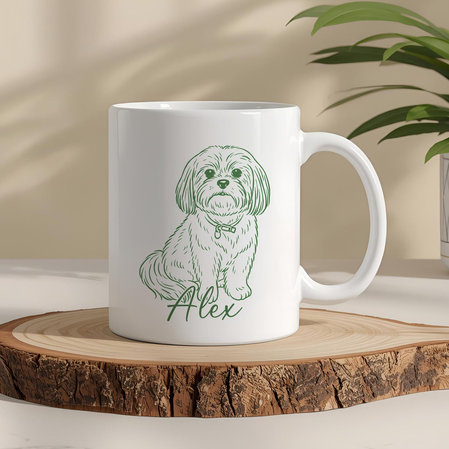 Kişiye Özel Evcil Hayvan Kupası - Sevimli Evcil Hayvan Beyaz Kupa Bardak - Evcil Hayvan Hediyesi