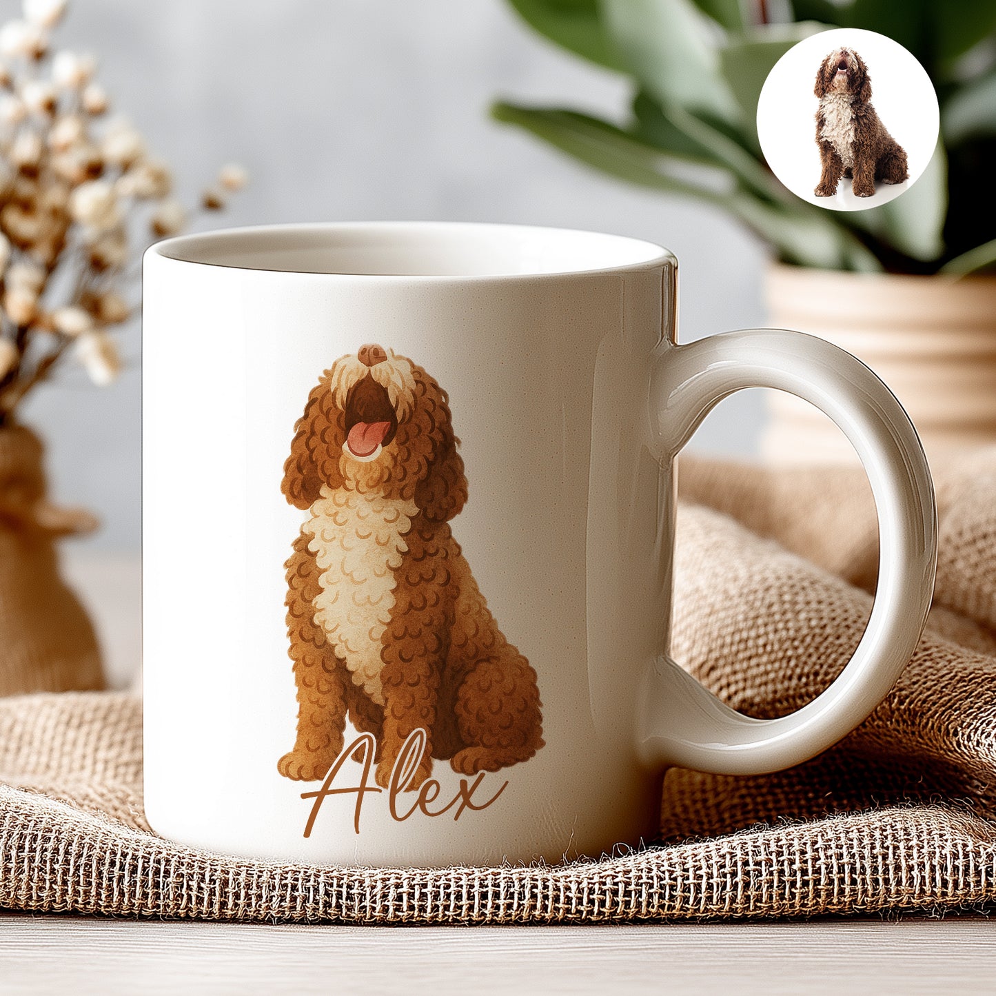 Kişiye Özel Evcil Hayvan Kupası - Sevimli Evcil Hayvan Beyaz Kupa Bardak - Evcil Hayvan Hediyesi