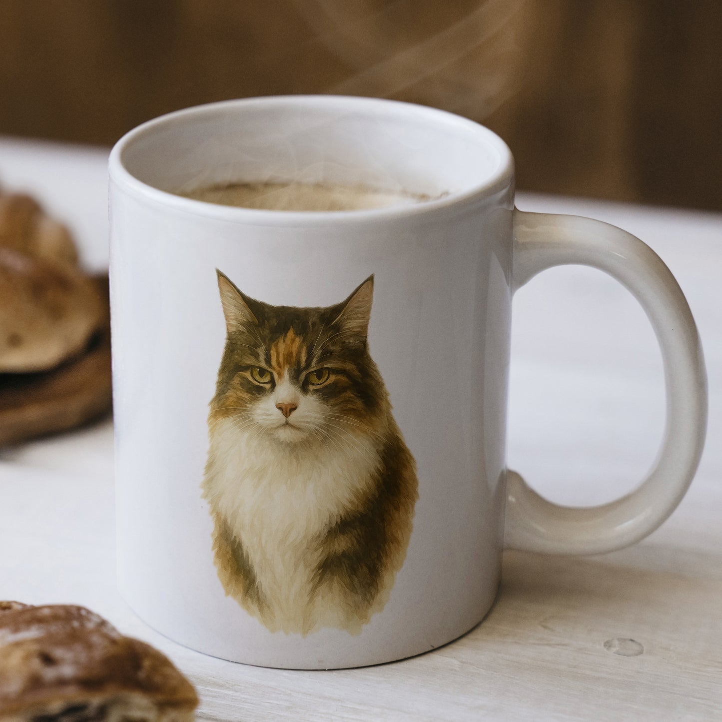 Kişiye Özel Evcil Hayvan Kupası - Sevimli Evcil Hayvan Beyaz Kupa Bardak - Evcil Hayvan Hediyesi