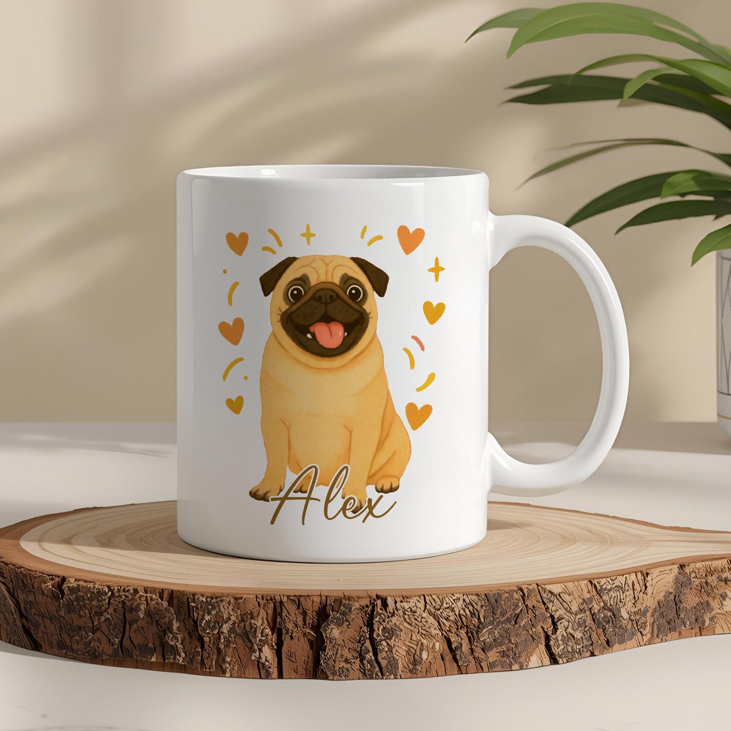 Kişiye Özel Evcil Hayvan Kupası - Sevimli Evcil Hayvan Beyaz Kupa Bardak - Evcil Hayvan Hediyesi