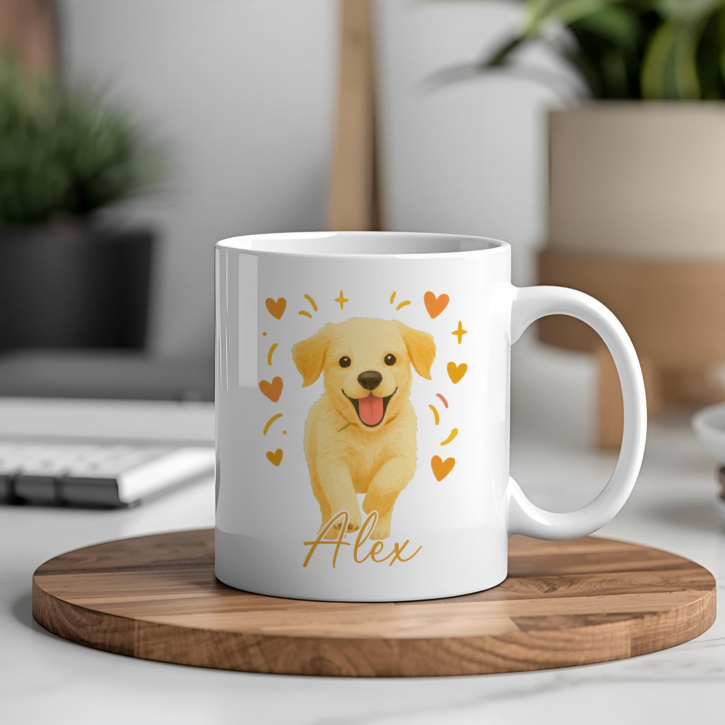 Kişiye Özel Evcil Hayvan Kupası - Sevimli Evcil Hayvan Beyaz Kupa Bardak - Evcil Hayvan Hediyesi