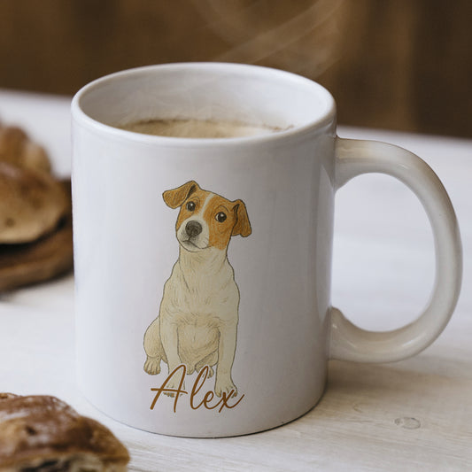 Kişiye Özel Evcil Hayvan Kupası - Sevimli Evcil Hayvan Beyaz Kupa Bardak - Evcil Hayvan Hediyesi