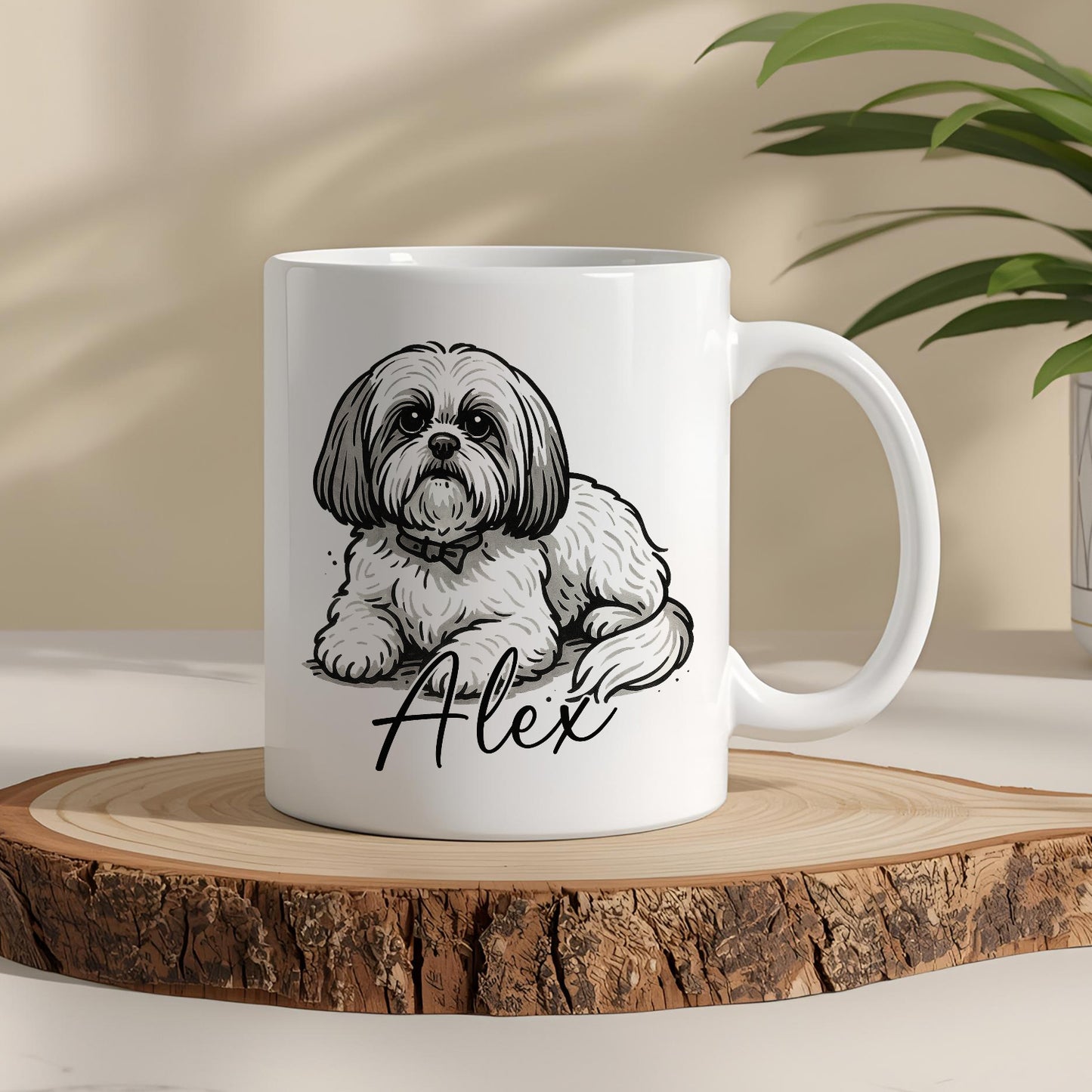 Kişiye Özel Evcil Hayvan Kupası - Sevimli Evcil Hayvan Beyaz Kupa Bardak - Evcil Hayvan Hediyesi