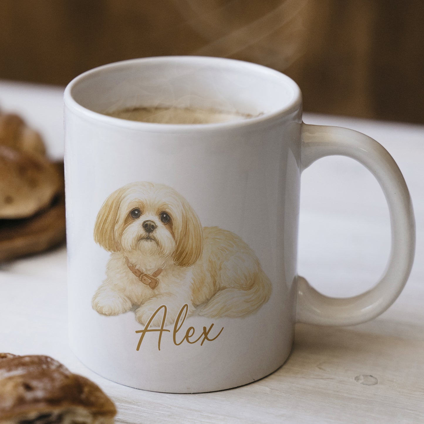 Kişiye Özel Evcil Hayvan Kupası - Sevimli Evcil Hayvan Beyaz Kupa Bardak - Evcil Hayvan Hediyesi