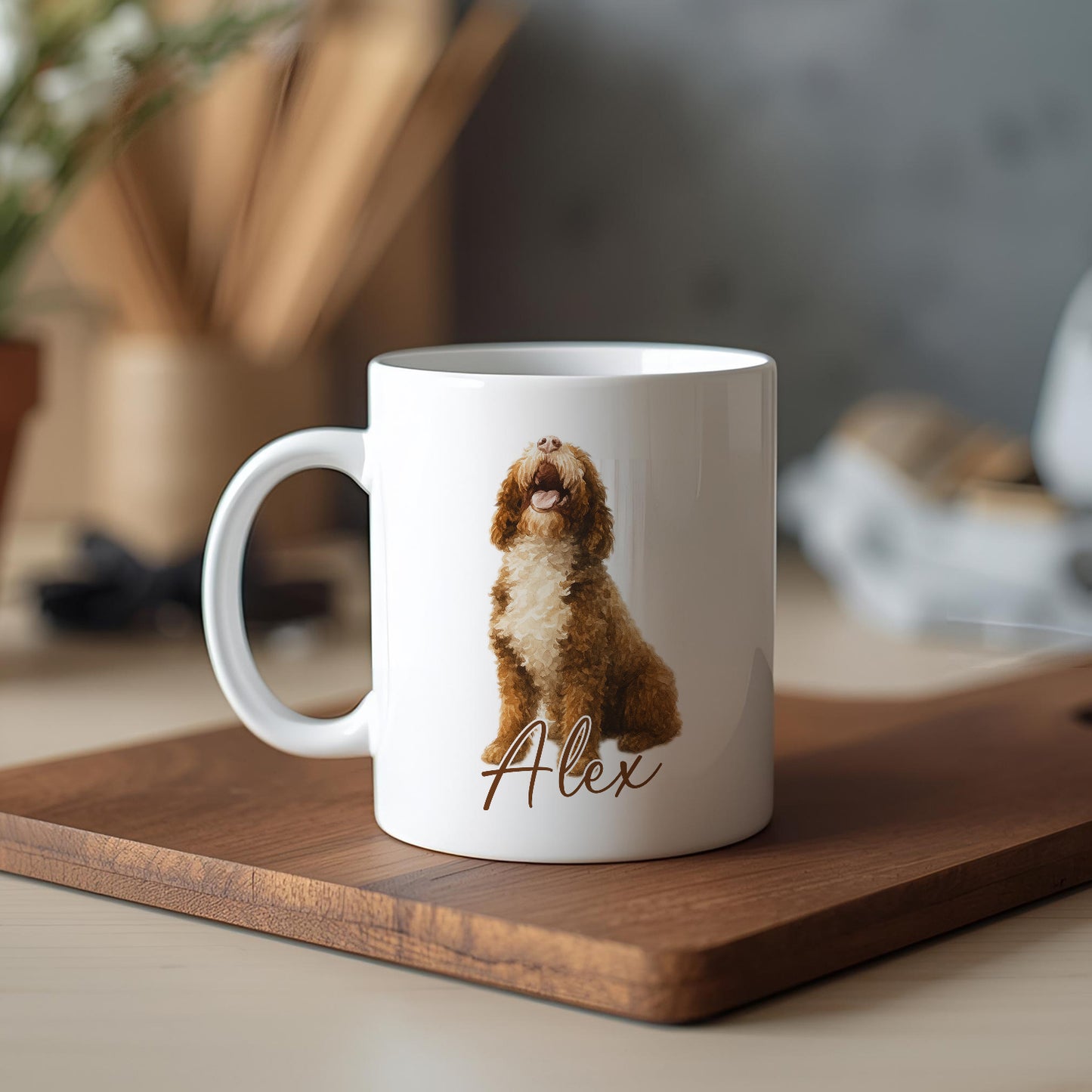 Kişiye Özel Evcil Hayvan Kupası - Sevimli Evcil Hayvan Beyaz Kupa Bardak - Evcil Hayvan Hediyesi