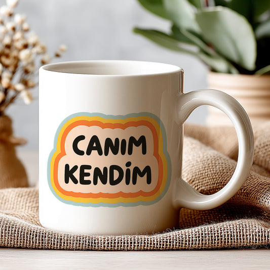 Canım Kendim Yazılı Komik Kupa Bardak – Komik Yazılı Bardak, Eğlenceli Kupa Bardak
