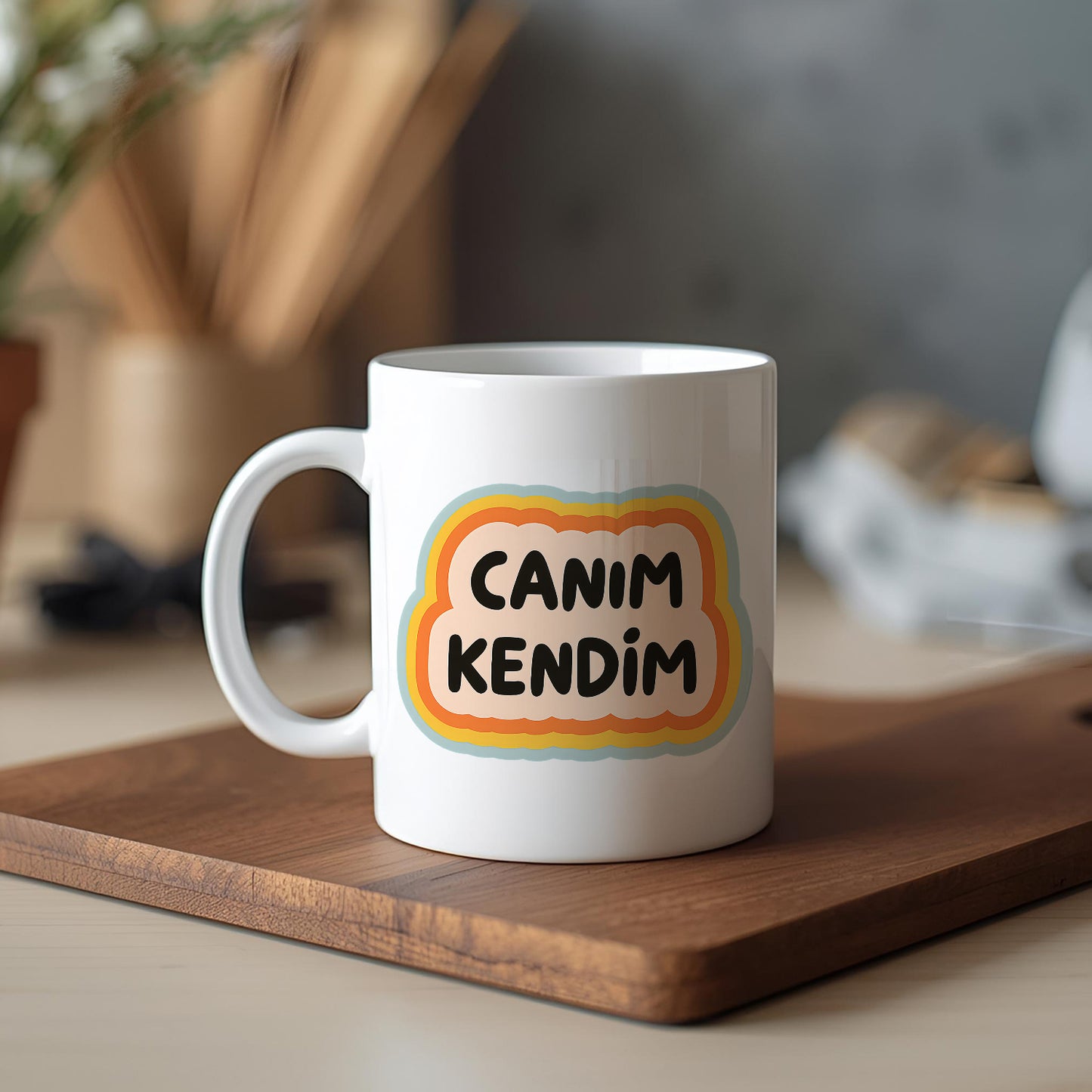 Canım Kendim Yazılı Komik Kupa Bardak – Komik Yazılı Bardak, Eğlenceli Kupa Bardak