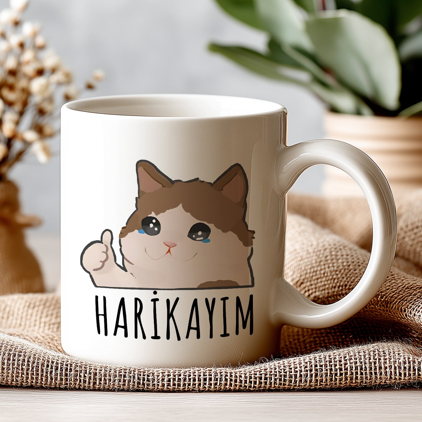 Harikayım Yazılı Komik Kupa Bardak – Komik Yazılı Bardak, Eğlenceli Kupa Bardak