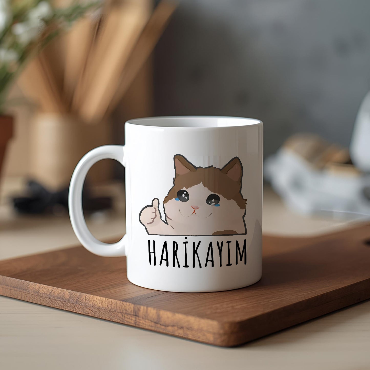 Harikayım Yazılı Komik Kupa Bardak – Komik Yazılı Bardak, Eğlenceli Kupa Bardak