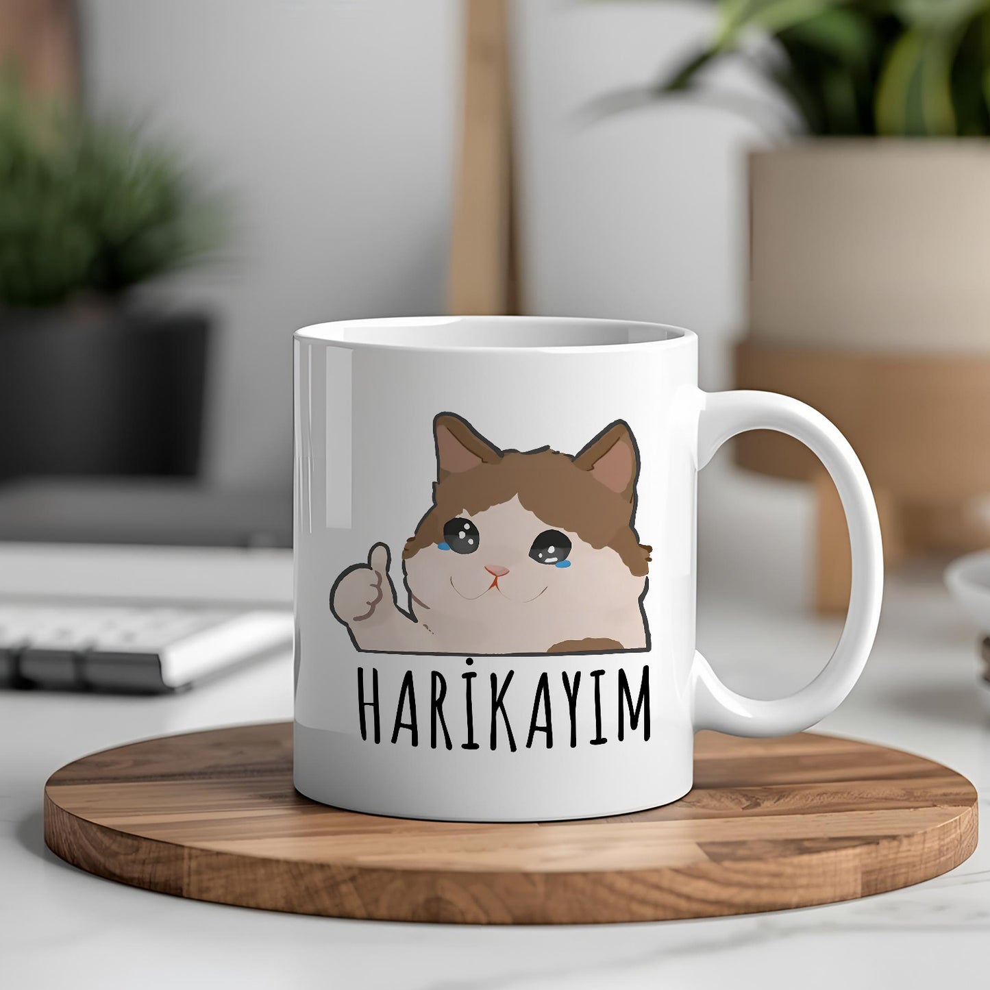 Harikayım Yazılı Komik Kupa Bardak – Komik Yazılı Bardak, Eğlenceli Kupa Bardak