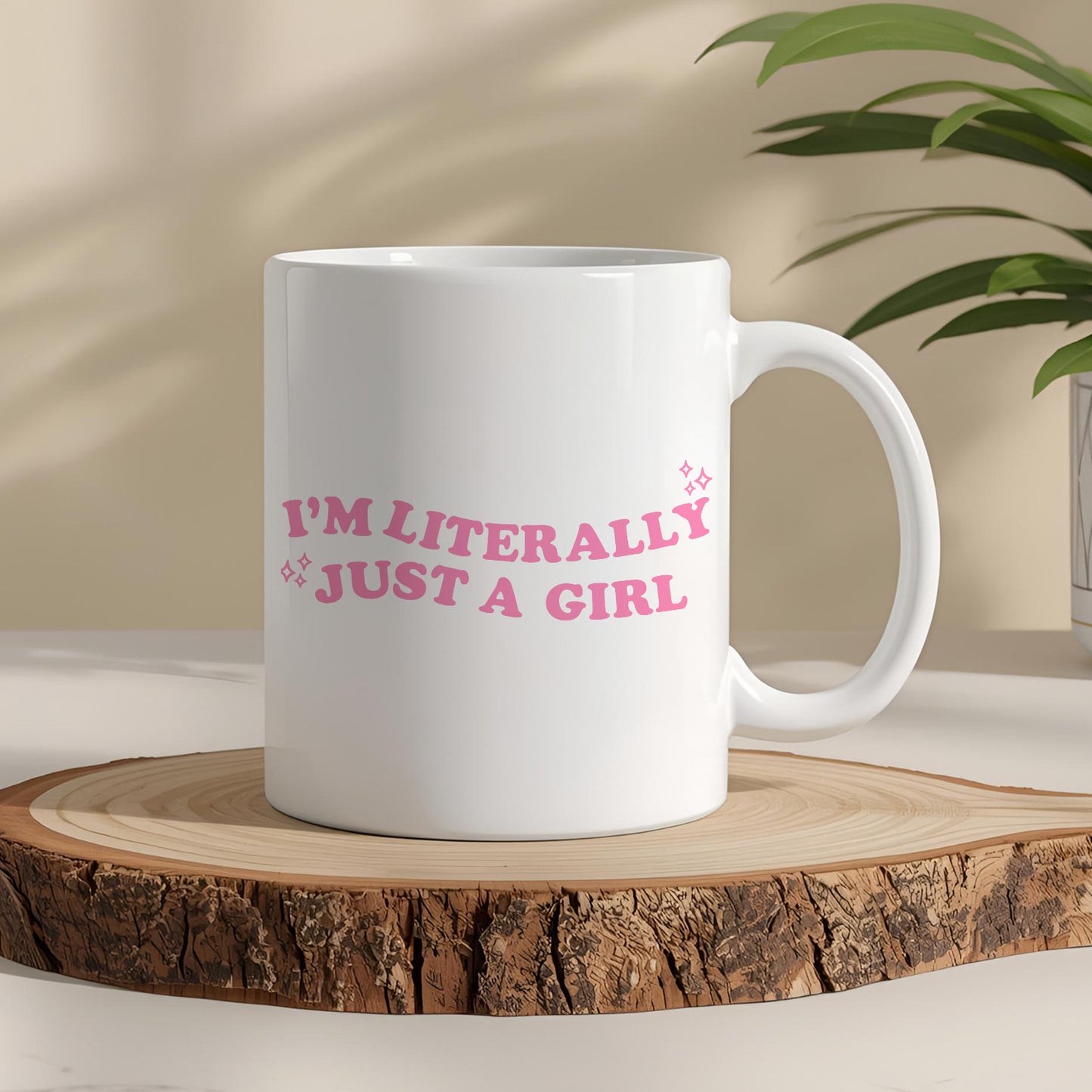 Just A Girl Yazılı Komik Kupa Bardak – Komik Yazılı Bardak, Eğlenceli Kupa Bardak