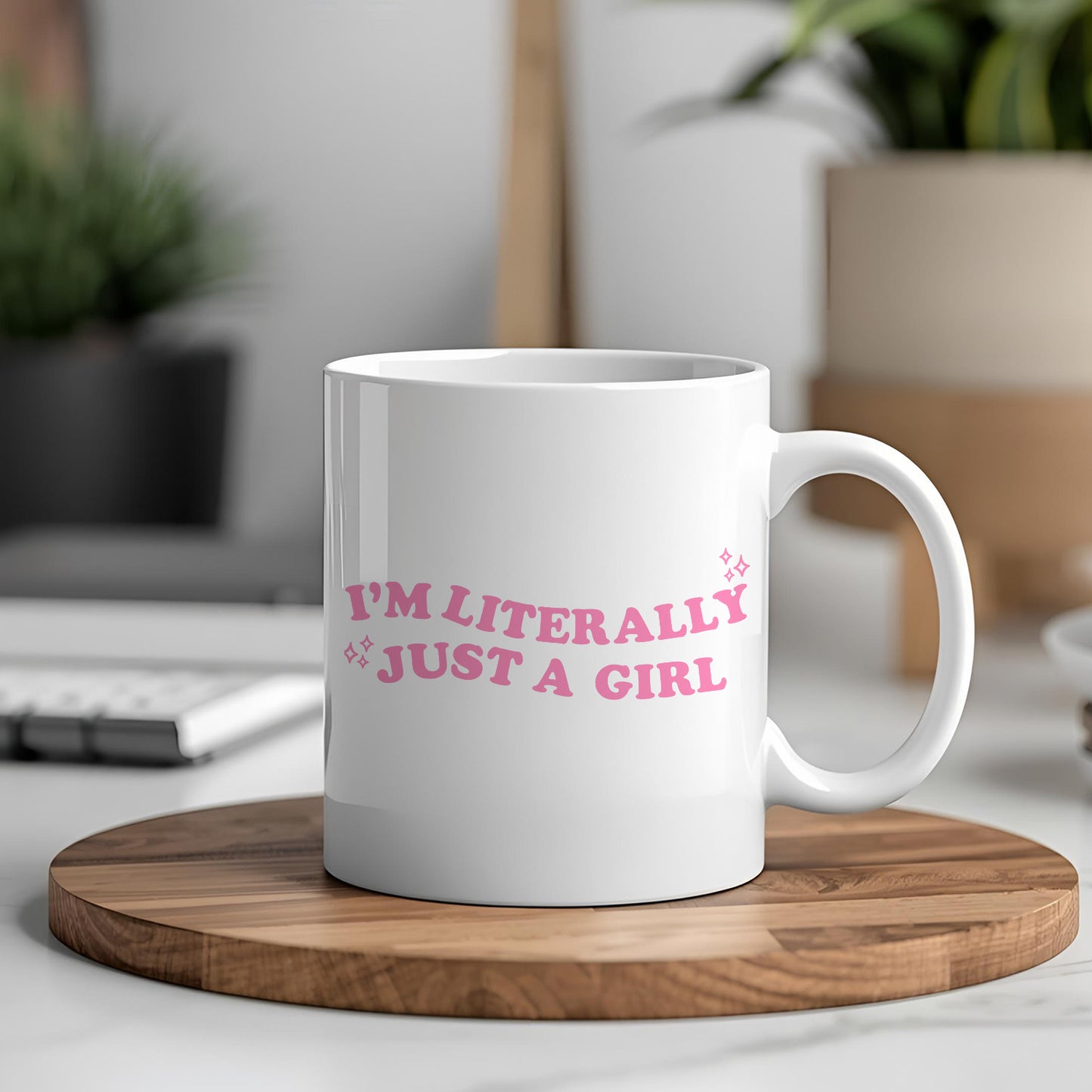 Just A Girl Yazılı Komik Kupa Bardak – Komik Yazılı Bardak, Eğlenceli Kupa Bardak