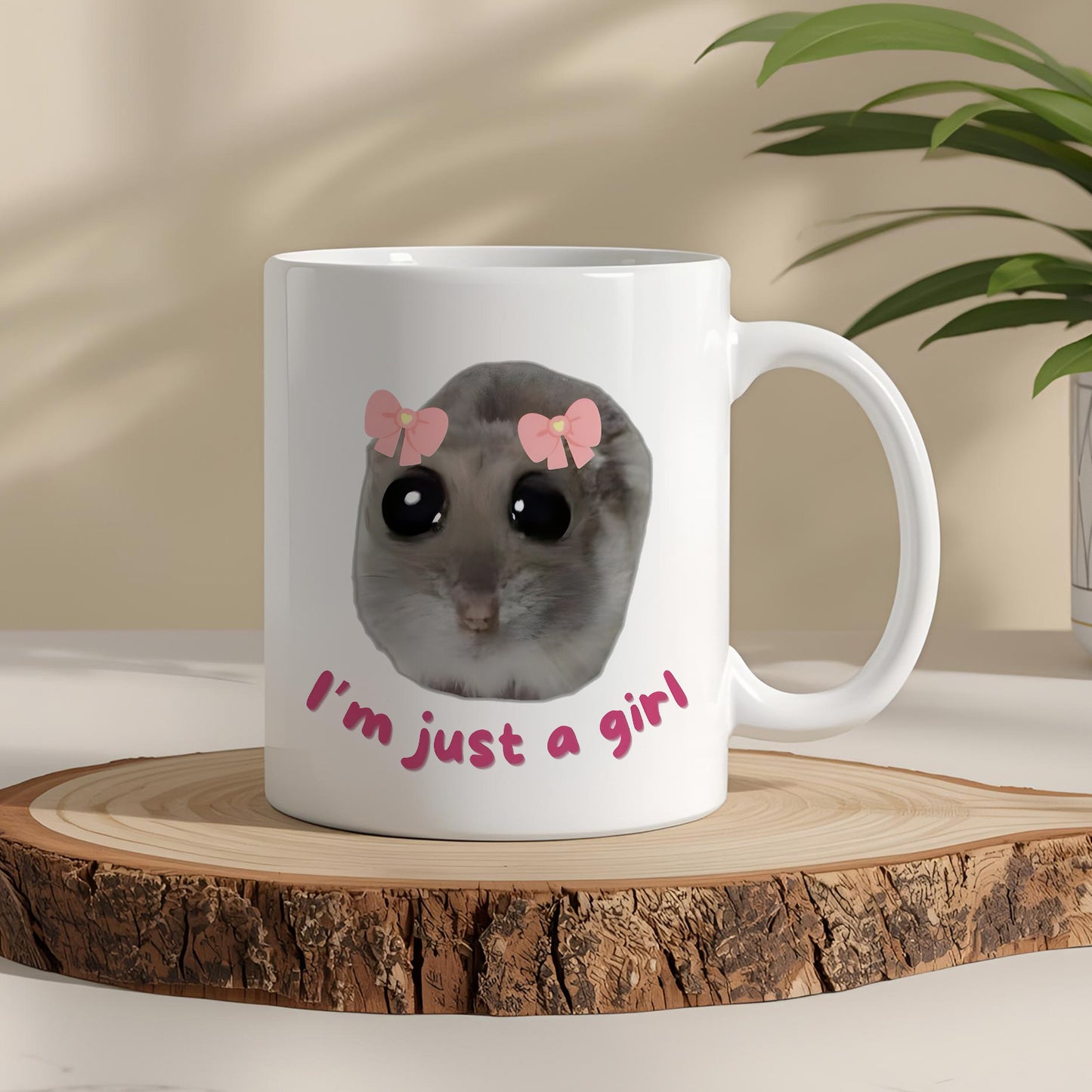 Just A Girl Yazılı Komik Kupa Bardak – Komik Yazılı Bardak, Eğlenceli Kupa Bardak