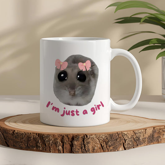 Just A Girl Yazılı Komik Kupa Bardak – Komik Yazılı Bardak, Eğlenceli Kupa Bardak