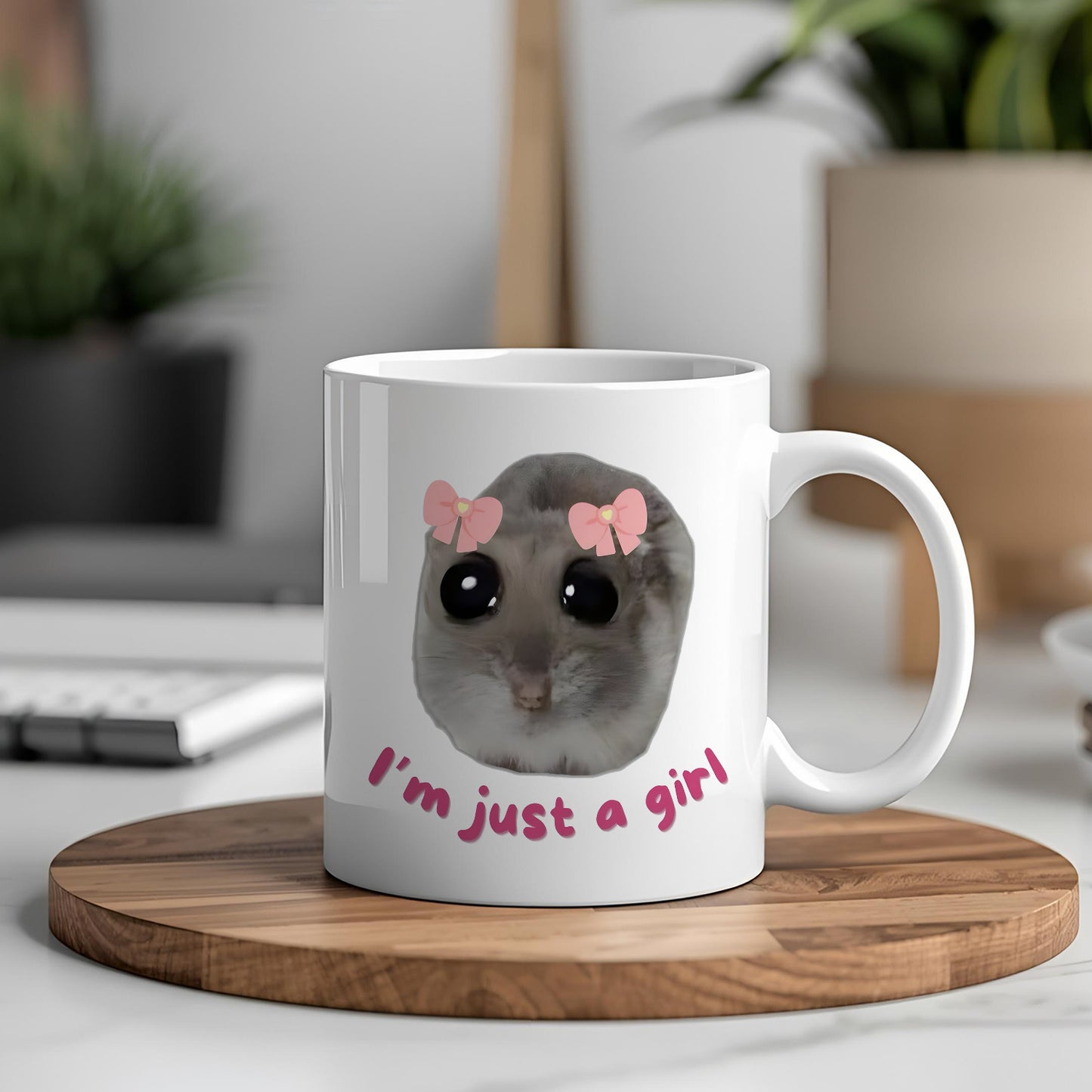 Just A Girl Yazılı Komik Kupa Bardak – Komik Yazılı Bardak, Eğlenceli Kupa Bardak