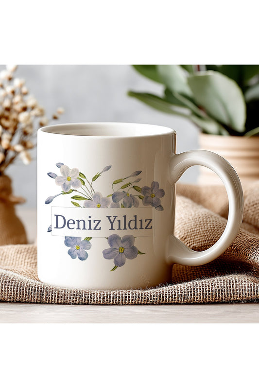 İsimli Kişiye Öze Beyazl Kupa Bardak – Şık, Minimal Tasarım Kupa Bardak