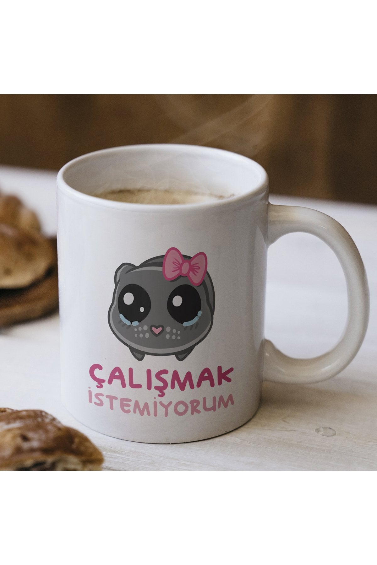 Çalışmak İstemiyorum Yazılı Komik Kupa Bardak – Komik Yazılı Bardak, Eğlenceli Kupa Bardak