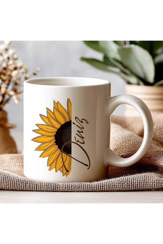 İsimli Kişiye Öze Beyazl Kupa Bardak – Şık, Minimal Tasarım Kupa Bardak