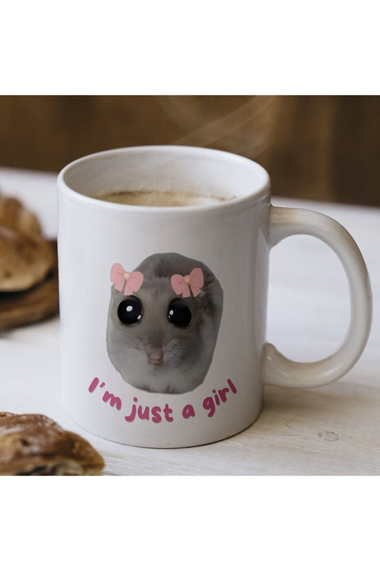 Just A Girl Yazılı Komik Kupa Bardak – Komik Yazılı Bardak, Eğlenceli Kupa Bardak