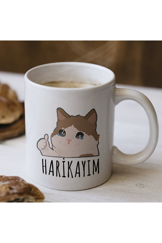 Harikayım Yazılı Komik Kupa Bardak – Komik Yazılı Bardak, Eğlenceli Kupa Bardak