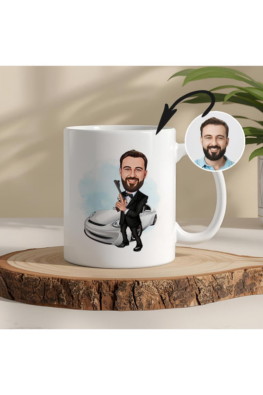 Kişiye Özel Karikatür Kupa Bardak – Fotoğraf Gönder, Sana Özel Karikatür Çizimiyle Eşsiz Hediye