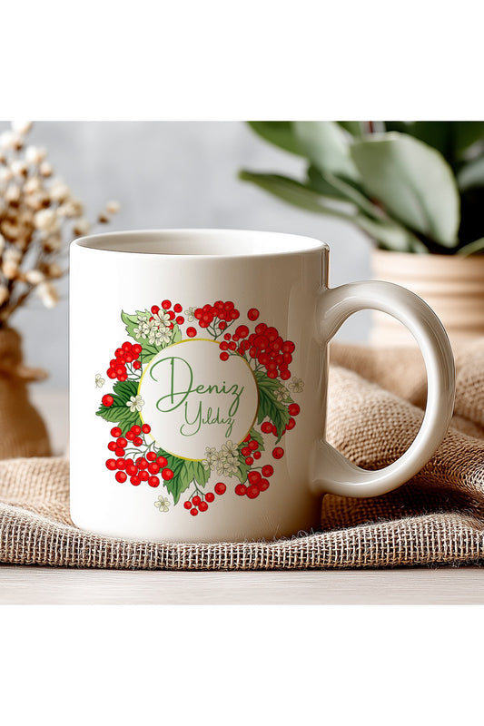 Harfli İsimli Kişiye Öze Beyazl Kupa Bardak – Şık, Minimal Tasarım Kupa Bardak