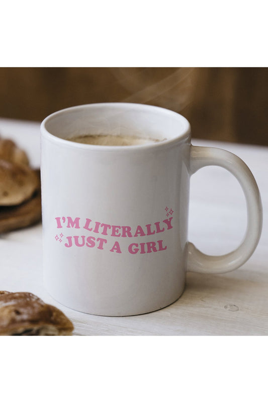 Just A Girl Yazılı Komik Kupa Bardak – Komik Yazılı Bardak, Eğlenceli Kupa Bardak