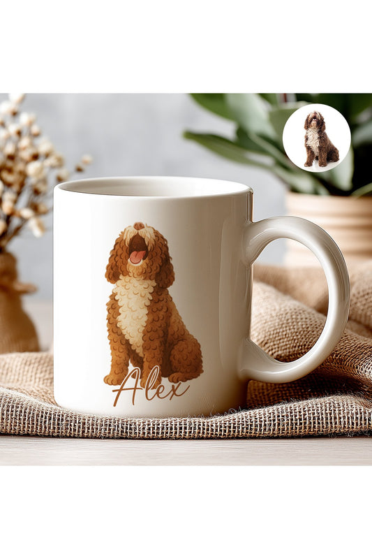 Kişiye Özel Evcil Hayvan Kupası - Sevimli Evcil Hayvan Beyaz Kupa Bardak - Evcil Hayvan Hediyesi