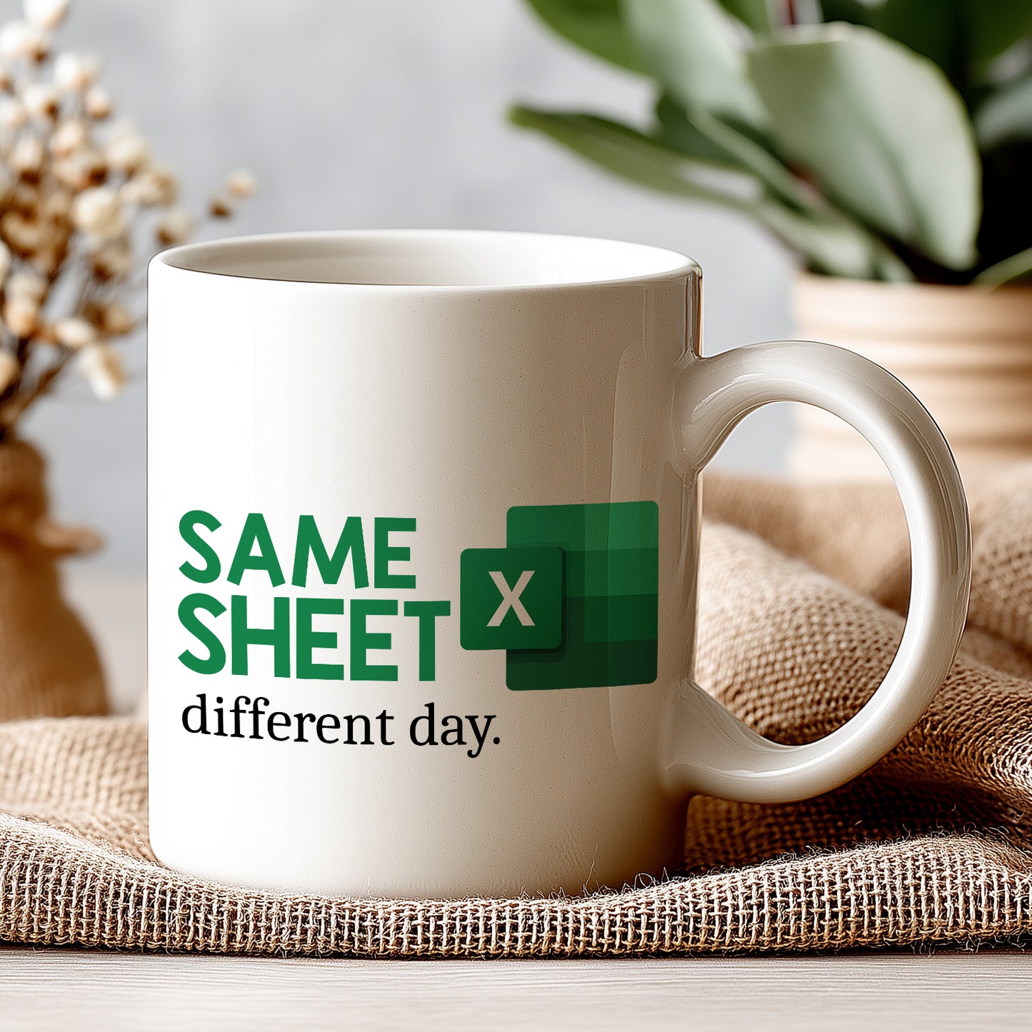 Same Sheet Yazılı Komik Excel Kupa Bardak – Komik Yazılı Bardak, Ofis ve Arkadaş Hediyesi